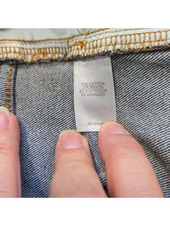 J.Jill Denim High-Rise Boot Cut Jeans Dark Wash Size 14R Cotton Blend Stretch - Picture 13 of 14